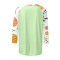 thumbnail image 3 of UPPADA Bunny T-Shirts de Pâques pour Femmes Lapin Oeuf Imprimé T-Shirts Manches 3/4 Col Rond T-Shirts d'Été Décontractés Mignons T-Shirts Graphiques Chandail Confortable Haut Vert,TTTG, 3 of 5