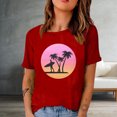 thumbnail image 2 of Birdeem Fashion Woman Print Round-Neck Short Sleeve T-Shirt Printing Loose Blouse Tops, 2 of 4