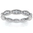thumbnail image 1 of 3/8ct Diamond   Eternity Ring Stackable Womens Wedding Band 14k White Gold, 1 of 2