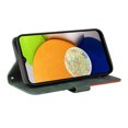 thumbnail image 2 of Compatible Samsung Galaxy A03 Étui, Étui Portefeuille en Cuir Support Vue Fermoir Magnétique Folio à Rabat - Vert, 2 of 5