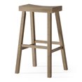 thumbnail image 1 of Maven Lane Vincent Wooden Rustic Aesthetic Kitchen Bar Stool, Antiqued Grey, 1 of 6