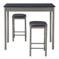 thumbnail image 4 of Linon Tifton 3 Piece Faux Marble Upholstered Dining Tavern Set in Gray Wood, 4 of 13