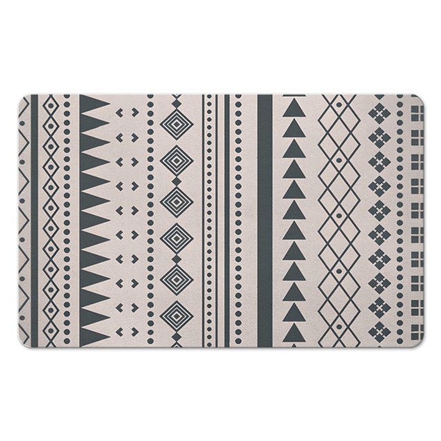 Upgrade to Boho Chic with our 20x32in Bathroom Runner Rug - Non-Slip Moroccan Geometric Long Bath Mat, Soft, Machine Washable, Perfect for any Farmhouse Decor