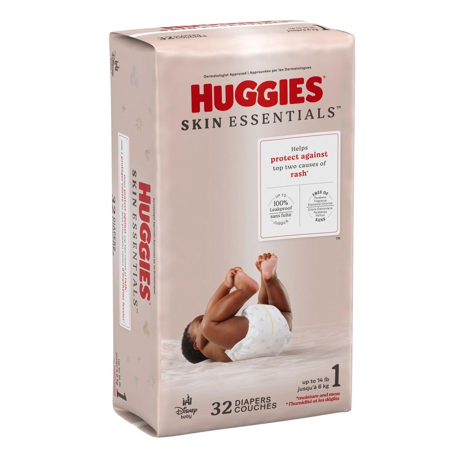 Huggies Skin Essentials Baby Diapers, Sizes NB-6