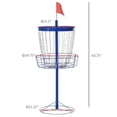 thumbnail image 4 of Soozier 24-Chain Lightweight Portable Practice Basket for Disc Golf Target Stand, 4 of 9