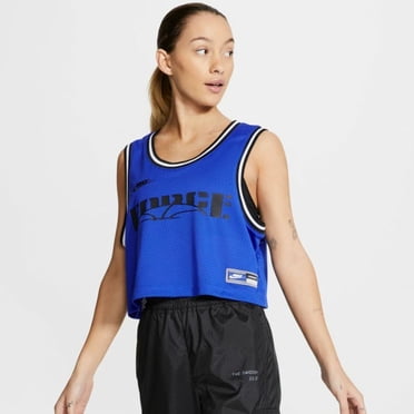 Nike CU6785 Sisterhood Camisole Courte en Maille Bleu Royal ( L )