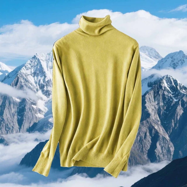 Ailaofu Chandail à Col Roulé pour Femmes Manches Longues Décontracté Automne Hiver chandail Tricoté