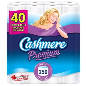Cashmere Premium Doucement & Papier hygiénique épais, hypoallergénique et septique sans danger, 40-pack
