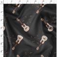 thumbnail image 3 of Soimoi Cotton Poplin Fabric Notes & Guitar Musical Instrument Printed Craft Fabric by The Yard 56 Inch Wide, 3 of 5