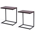 thumbnail image 1 of Gymax 2PCS 26'' Laptop Holder Sofa Side End Table C Table Home Office Furniture, 1 of 9