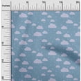 thumbnail image 1 of oneOone Georgette Viscose Fabric Raindrop & Clouds Nature Decor Fabric Printed BTY 42 Inch Wide, 1 of 4