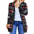 thumbnail image 1 of Cardigan de Noël à Manches Longues pour Femmes, 1 of 3