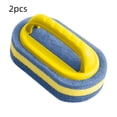 thumbnail image 1 of Iumwxz 2pcs Kitchen Brush Pot With Handle Dishwashing Sponge Brush High-density Thickened Cleaning Cloth Sponge Brush brush Yellow polyester Rollbacks on Essentials, 1 of 3