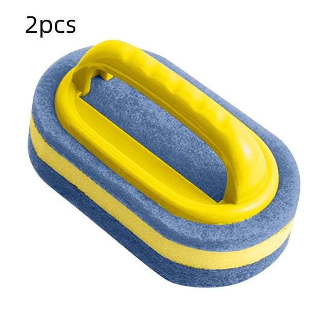 Iumwxz 2pcs Kitchen Brush Pot With Handle Dishwashing Sponge Brush High-density Thickened Cleaning Cloth Sponge Brush brush Yellow polyester Rollbacks on Essentials
