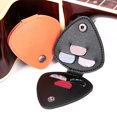 thumbnail image 1 of Guitar Pick Storage Bag Waterproof PU Leather Metal Buckle Picks Holder Pouch for Daily Use Fits 6 Picks, 1 of 7