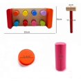 thumbnail image 5 of Bench Wooden Toy with Mallet hammering Block Punch and Drop Instruments, 5 of 5