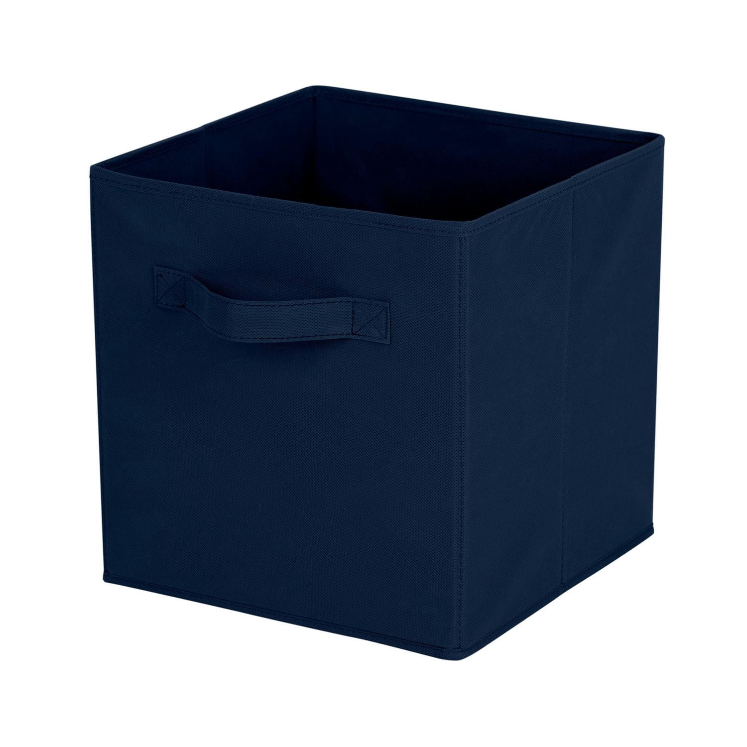 Mainstays panier de rangement en forme de cube, pliable, organisation de la maison, les principaux matériaux sont du tissu non usé et du papier cartonné, parfait pour la crèche, la salle de jeux, etc.