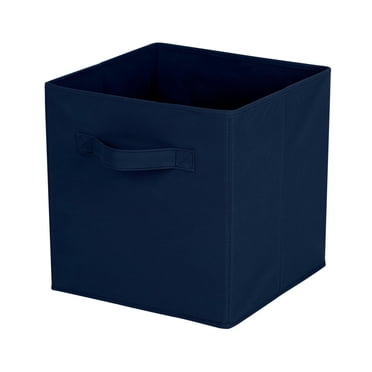Mainstays Storage Cube Basket Box, Foldable, Home Organization, Main Materials Are Non Worn Fabric and Paper Card, Perfect for Nursery, Playroom Etc.