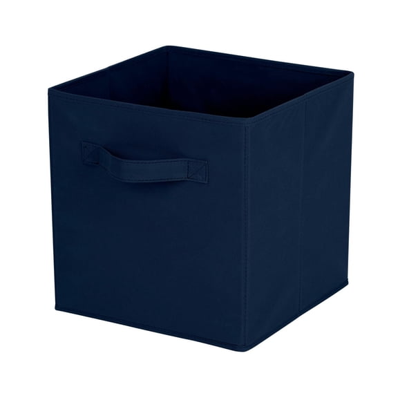 Mainstays panier de rangement en forme de cube, pliable, organisation de la maison, les principaux matériaux sont du tissu non usé et du papier cartonné, parfait pour la crèche, la salle de jeux, etc.