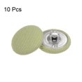 thumbnail image 3 of Unique Bargains 10pcs 28L Fabric Cloth Covered Button 18mm Round Metal Shank Sewing Buttons for Suits Dress Blouses, Light Green, 3 of 5