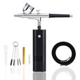 thumbnail image 1 of Mini Cordless Airbrush Kit High Pressure Multi-purpose Compressor Single Action Spray Gun For Art Model Makeup Nail Tools ,Easy to Use, 1 of 7