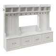 thumbnail image 1 of Bowery Hill Traditional Engineered Wood Full Entryway Set in White Ash, 1 of 11