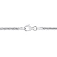 thumbnail image 4 of Miabella Sterling Silver Herringbone Chain Necklace, 4 of 5
