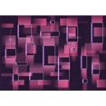 thumbnail image 1 of Ahgly Company Machine Washable Indoor Rectangle Transitional Purple Lily Purple Area Rugs, 2' x 5', 1 of 7