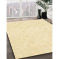 thumbnail image 2 of Ahgly Company Indoor Square Abstract Sun Yellow Oriental Area Rugs, 7' Square, 2 of 6