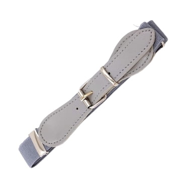 Bunblic Kids Belt Pin Buckle Belt Elastic Belt Adjustable Waist Belt Cute Clothing Accessories Casual PU Leather Belt for Girls Jeans Grey