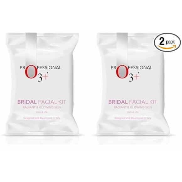 O3+ Bridal Facial Kit for Radiant & Glowing Skin,60g+69ml Each (Pack of 2)