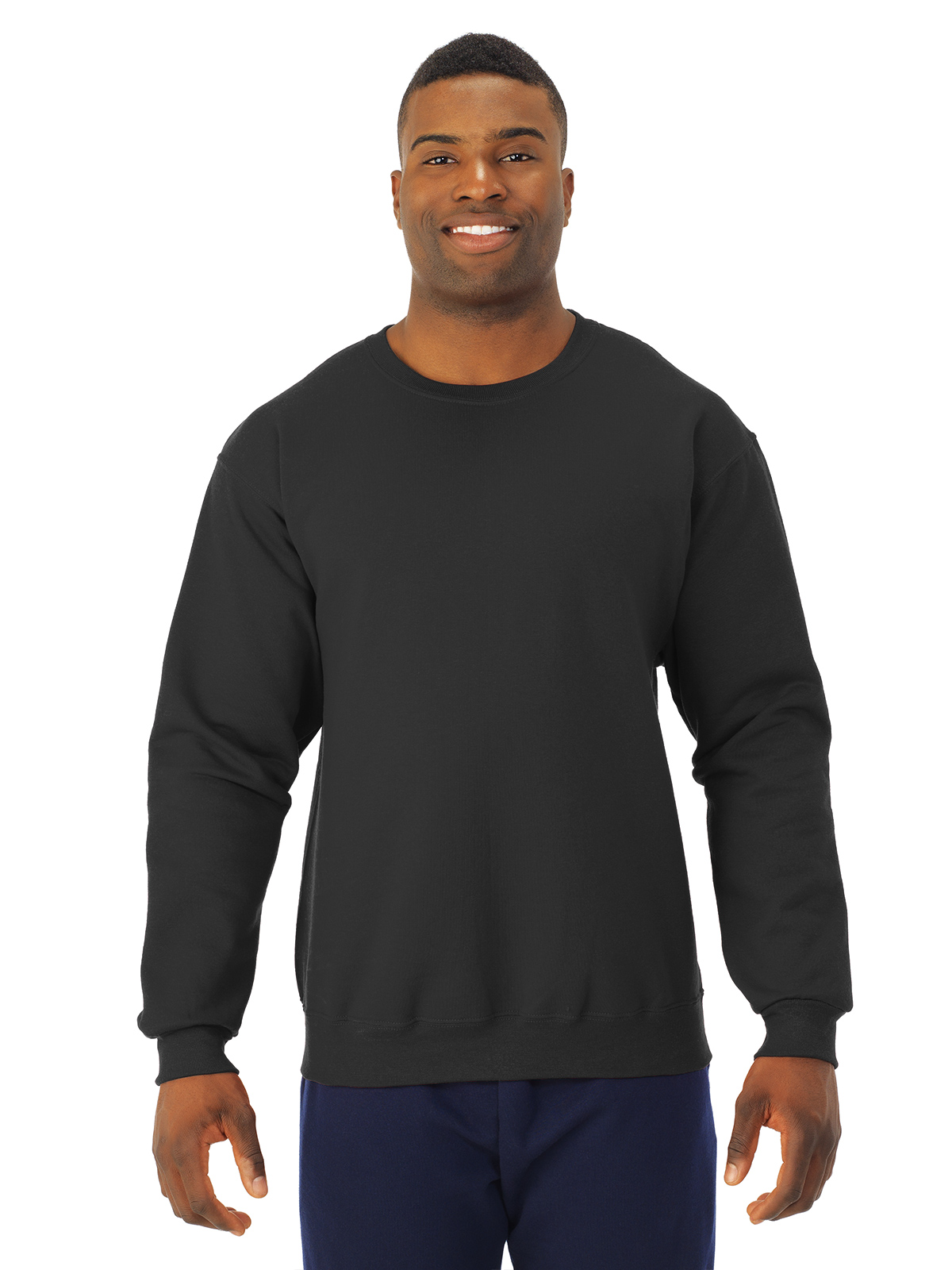Jerzees Chandail Molletonné à Col Rond NuBlend pour Adulte, 4X, Noir