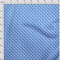 thumbnail image 4 of oneOone Rayon Medium Blue Fabric Houndstooth Sewing Craft Projects Fabric Prints By Yard 56 Inch Wide, 4 of 4