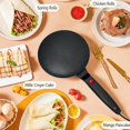 thumbnail image 2 of Instant 8” Electric Crepe Maker, Quick Heat Nonstick Crepe Pan with Auto Temperature Control, Portable Crepe Machine for Pancakes, Tortillas, or Flatbreads (Blue), 2 of 7