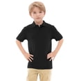 thumbnail image 1 of T-shirts Garçons Été Décontracté Manches Courtes Polo Classique à Col Noir 10-11 Ans, 1 of 5