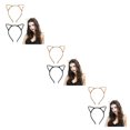 thumbnail image 2 of maskred 2pcs/set Stylish And Serviceable Leopard Kitty Hair Hoops For Daily Cute And Stylish Hoops For Girls 3Set, 2 of 6