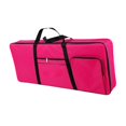 thumbnail image 1 of Milaget 61 Key Keyboard Case Carrying Case Waterproof Piano Gig Bag for Music Studio rose red, 1 of 9