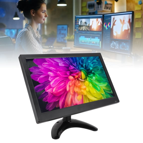 Écran Externe HD de 11,6 Pouces 1920x1080, Interface AV VGA BNC USB Micro AUX, Écran Vidéo Inversé pour Voiture pour le Travail, le Jeu, le Divertissement