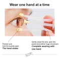 thumbnail image 4 of Xingzhi Contact Lens Remover Reusable Colored Silicone Insertion Tool with Storage Case Small Applicator Suction Stick Daily Accessories Yellow, 4 of 7