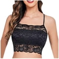 thumbnail image 1 of Bras for Women, Womens Solid Lace Wrapped Chest And Backless-thin Bra With Padding Breathable Underwear Daily Bra, 1 of 3