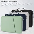 thumbnail image 3 of Baohd Laptop Sleeve Case Notebook Protective Handbag Zipper Closure Nylon Computer Carrying Bag Protector For Tablet Pouch Gray 10.8-11 inch, 3 of 9