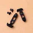 thumbnail image 2 of KAKOWELY Car Tail Box Buckle 2pcs Stainless Steel Car Tail Box Buckle Hood Lock Bumper Trim Lock Rear Tail Box Retractor Cover Lock Universal Clip Car Automobile Repacking Clip A78-1 (Black), 2 of 5