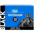 thumbnail image 1 of Great Value Giant Outdoor Garbage Bags, 184L , 40bags, 1 of 4