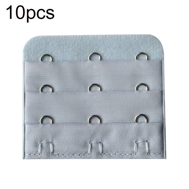 MesaSe Ensemble de 10 Pcs Rallonge de Soutien-Gorge pour Femmes à 3 Rangées et 3 Crochets, Agrafes, Bretelles, Bande d'Extension