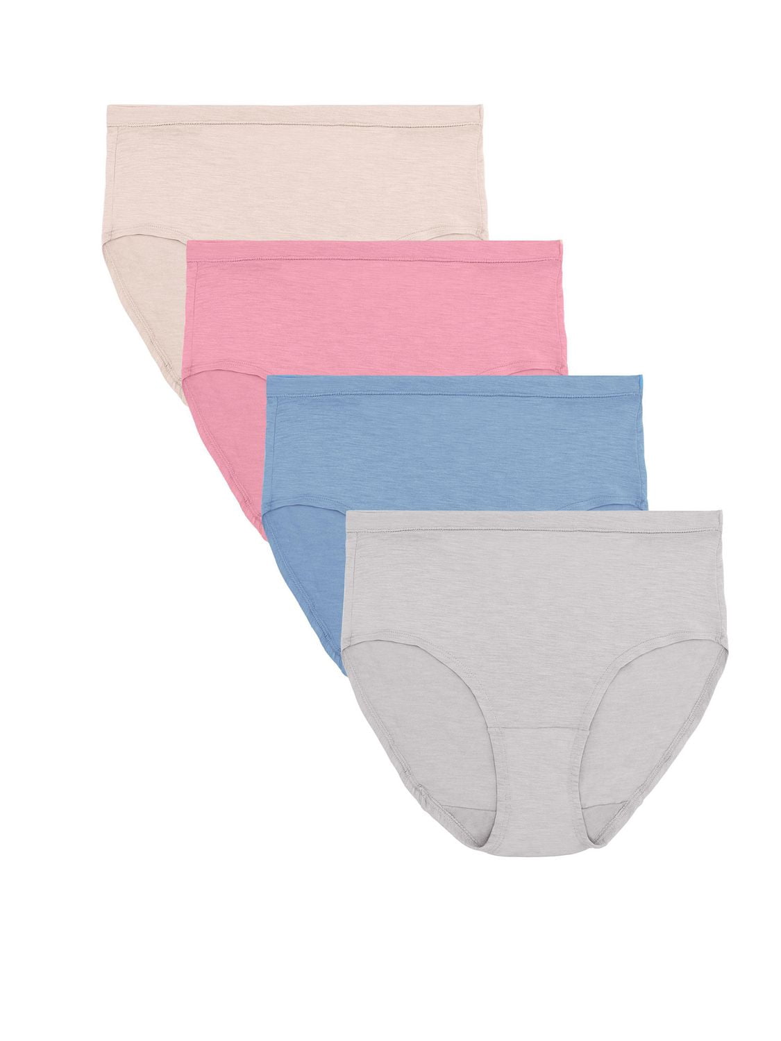 Fruit of the Loom Women's Ultra Soft Modal Low-rise Brief, 4-Pack