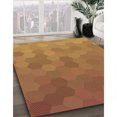 thumbnail image 3 of Ahgly Company Tapis de Zone Carré Orange Lavable en Machine, 6 Pieds Carré, 3 of 7