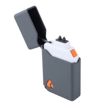 Briquet plasma de Coghlan’s avec batterie au lithium rechargeable USB-C et lumière DEL, gris