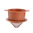 thumbnail image 2 of Vrorvz Long Lasting Double Layer Stainless Steel Drip Coffee Filter Cup with Eco Friendly Reusable Design for Superior Extraction,No Filter Paper Needed,Suit for Coffee and Tea Brewing, 2 of 8