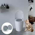 thumbnail image 4 of Entraîneur de Toilette pour Chat Bac à Litière pour Chat Boîte d'Entraînement Trousse de Nettoyage Gris Deux netto, 4 of 9