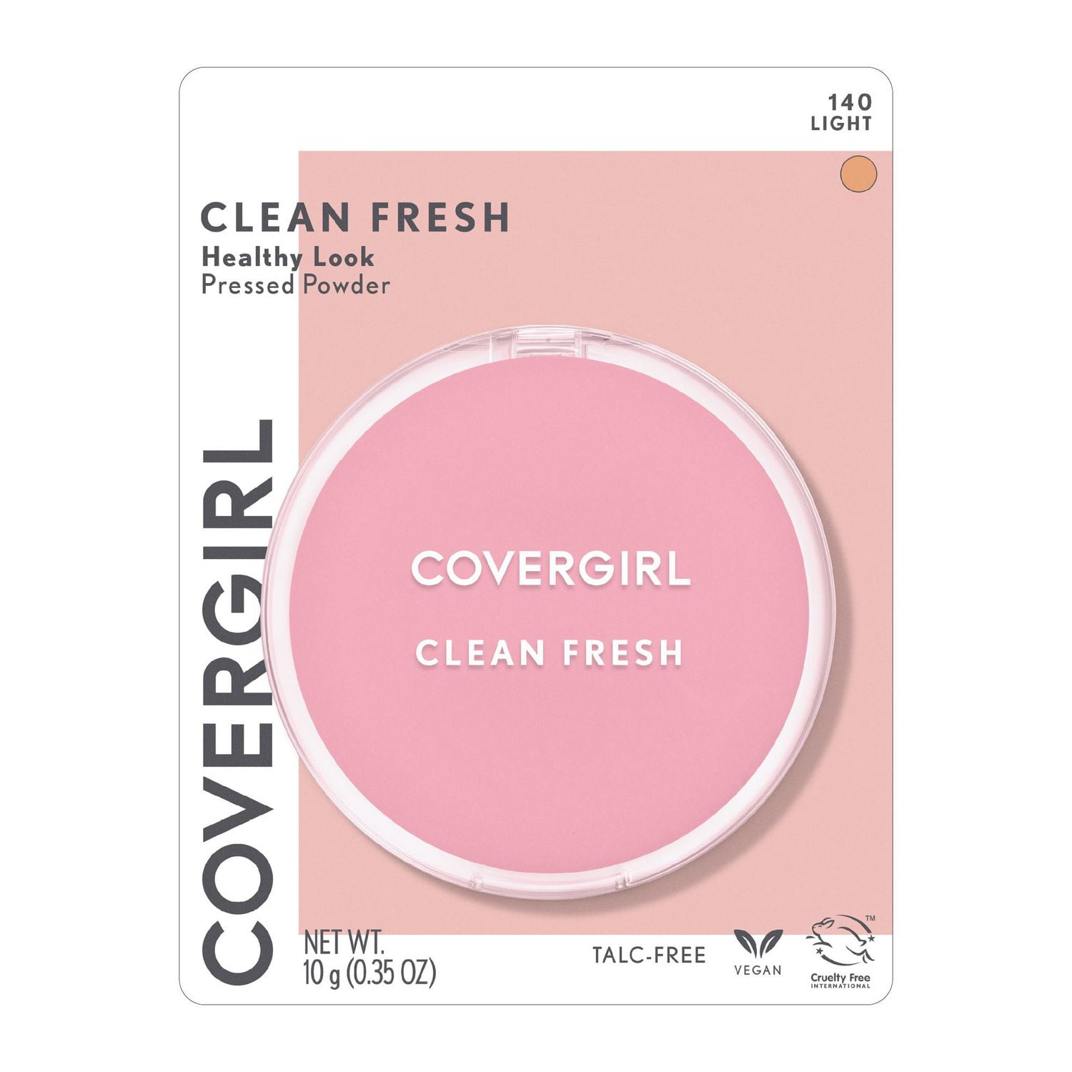 COVERGIRL Clean Fresh Healthy Look Poudre compacte, sans parabènes, sulfates, huile minérale ni talc, enrichie en lait de coco et extraits d'aloès, 100 % végétalienne et sans cruauté.